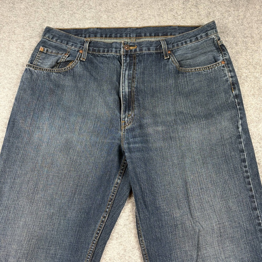 Signature by Levi Strauss Jeans Mens 40x30 Relaxed Fit Dark Wash Denim Baggy Y2K